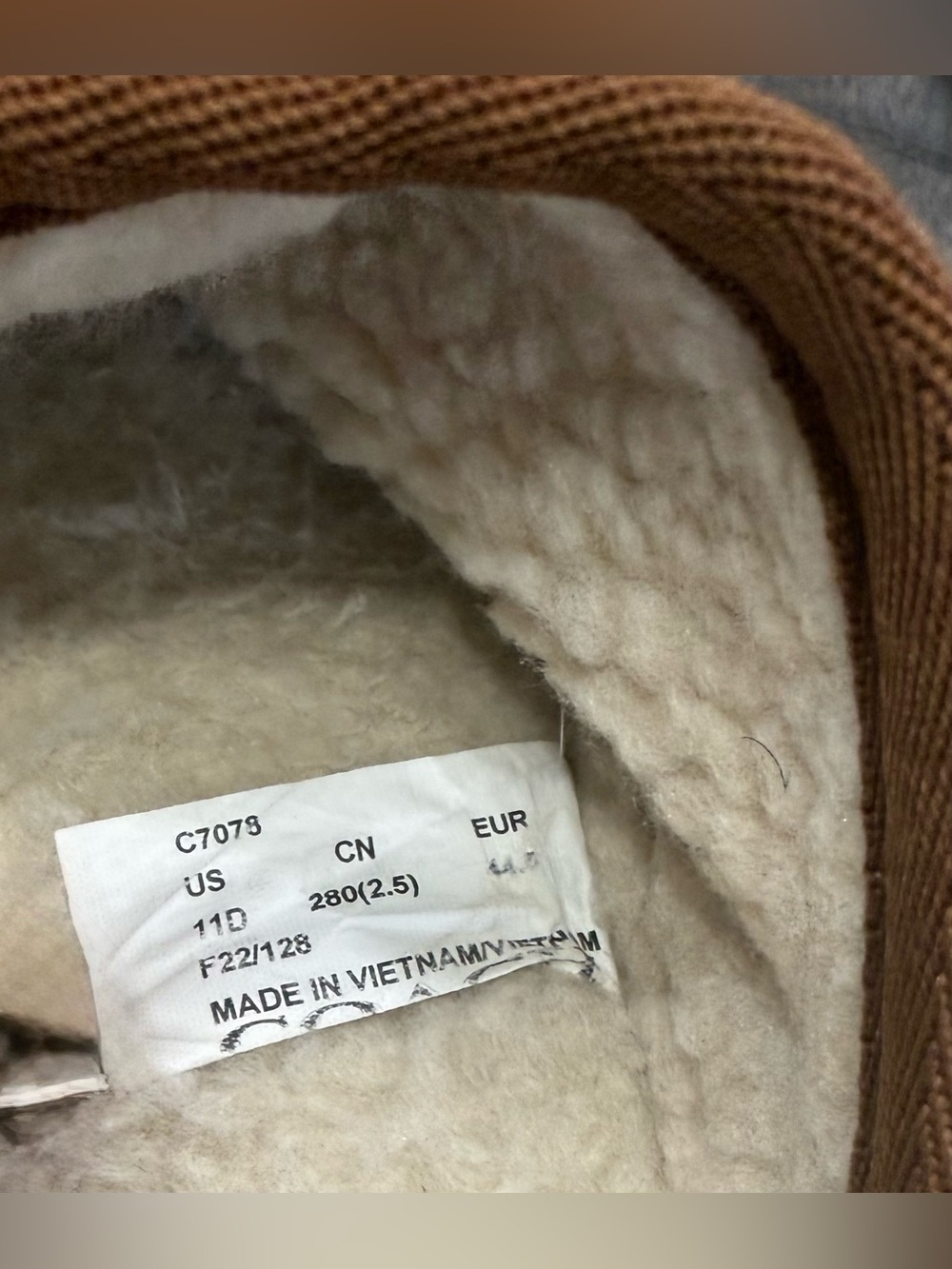 Coach Tan Shearling-Lined Slip-On Slipper - Picture 3 of 7
